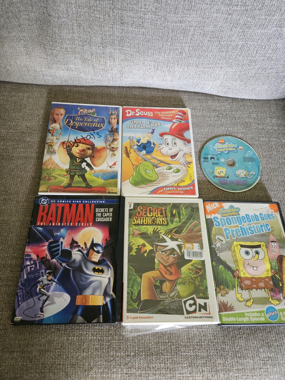 Assorted Kids DVD Movie Collection - Colorful Cartoon Classics